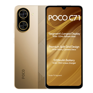 گوشی موبایل شیائومی مدل POCO C71 دو سیم کارت ظرفیت 64 گیگابایت و رم 3 گیگابایت